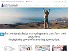 Tablet Screenshot of definitive-results.com